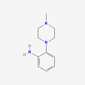 Chemical structure of 2-(4-Methyl-1-piperazinyl)aniline