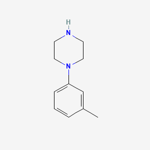 Chemical structure of 1-(m-Tolyl)piperazine