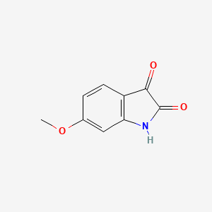 Chemical structure of 6-Methoxyisatin