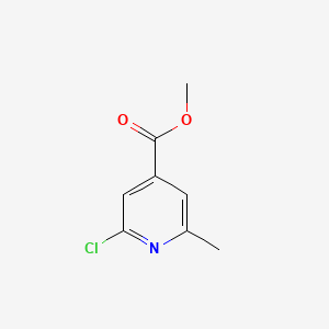Chemical structure of Methyl 2-Chloro-6-methylisonicotinate