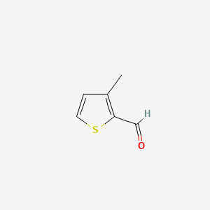Chemical structure of 3-Methylthiophene-2-carboxaldehyde