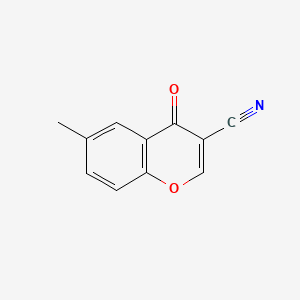 Chemical structure of 6-Methylchromone-3-carbonitrile