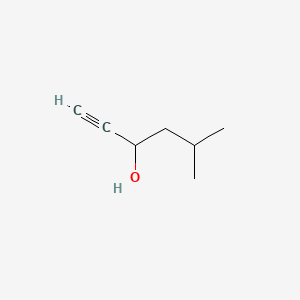 Chemical structure of 5-Methyl-1-hexyn-3-ol