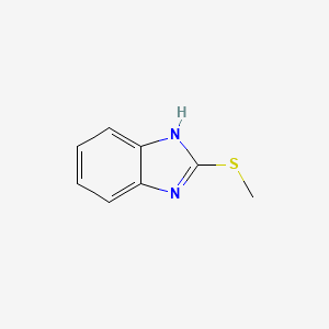 Chemical structure of 2-(Methylthio)benzimidazole