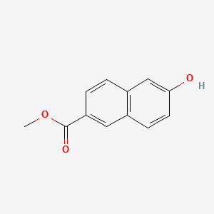 Chemical structure of Methyl 6-Hydroxy-2-naphthoate