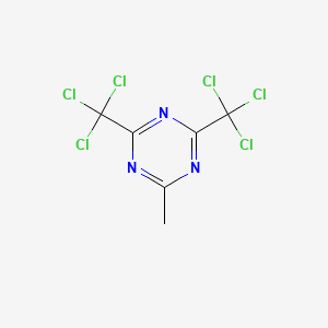 Chemical structure of 2-Methyl-4,6-bis(trichloromethyl)-1,3,5-triazine