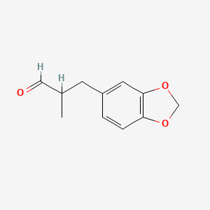 Chemical structure of 2-Methyl-3-(3,4-methylenedioxyphenyl)propionaldehyde