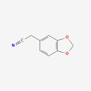 Chemical structure of 3,4-Methylenedioxyphenylacetonitrile