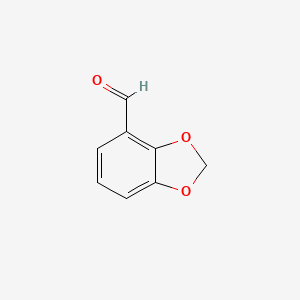 Chemical structure of 2,3-(Methylenedioxy)benzaldehyde
