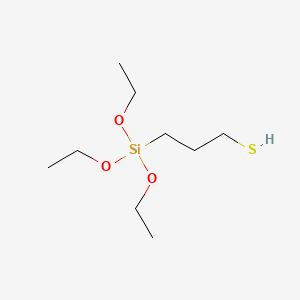 Chemical structure of (3-Mercaptopropyl)triethoxysilane