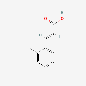 Chemical structure of 2-Methylcinnamic Acid