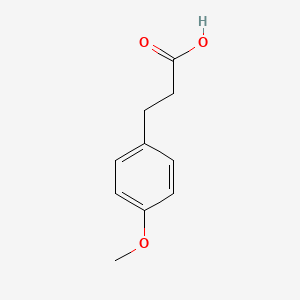 Chemical structure of 3-(4-Methoxyphenyl)propionic Acid