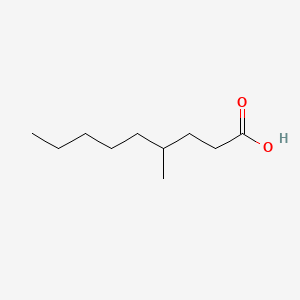 Chemical structure of 4-Methylnonanoic Acid