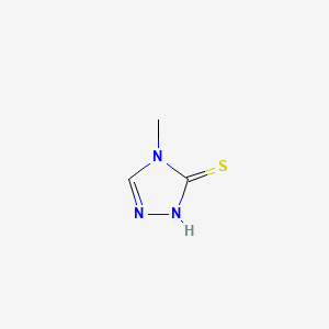 Chemical structure of 3-Mercapto-4-methyl-4H-1,2,4-triazole