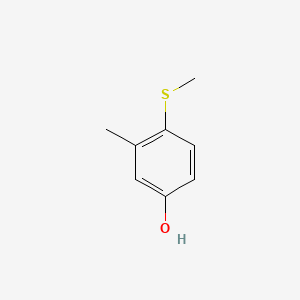Chemical structure of 4-(Methylthio)-m-cresol