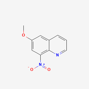 Chemical structure of 6-Methoxy-8-nitroquinoline