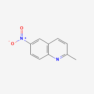 Chemical structure of 2-Methyl-6-nitroquinoline