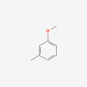 Chemical structure of 3-Methoxytoluene