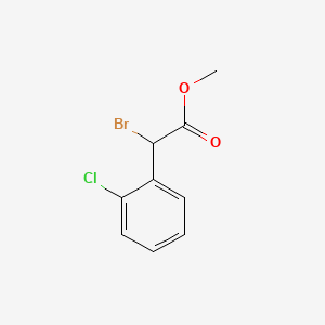 Chemical structure of Methyl α-Bromo-2-chlorophenylacetate