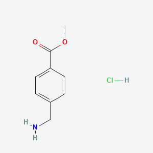 Chemical structure of Methyl 4-(Aminomethyl)benzoate Hydrochloride