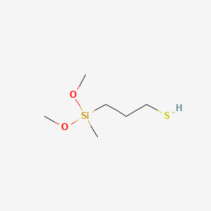 Chemical structure of 3-Mercaptopropyl(dimethoxy)methylsilane
