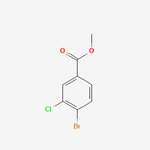 Chemical structure of Methyl 4-Bromo-3-chlorobenzoate