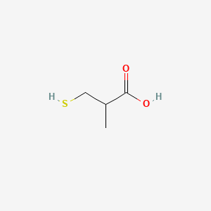 Chemical structure of 3-Mercaptoisobutyric Acid