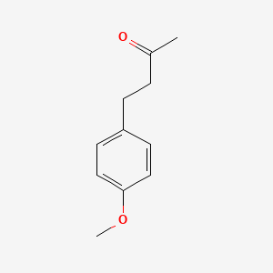 Chemical structure of 4-(4-Methoxyphenyl)-2-butanone