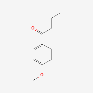 Chemical structure of 4'-Methoxybutyrophenone