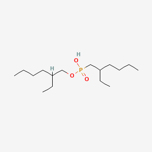 Chemical structure of Mono-2-ethylhexyl (2-Ethylhexyl)phosphonate
