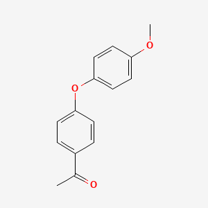 Chemical structure of 4'-(4-Methoxyphenoxy)acetophenone