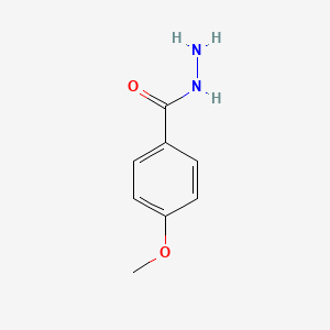 Chemical structure of 4-Methoxybenzohydrazide