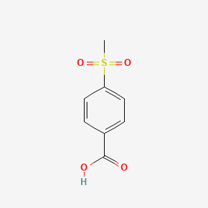 Chemical structure of 4-(Methylsulfonyl)benzoic Acid