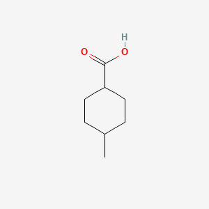 Chemical structure of 4-Methylcyclohexanecarboxylic Acid (cis- and trans- mixture)