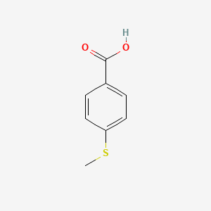 Chemical structure of 4-(Methylthio)benzoic Acid