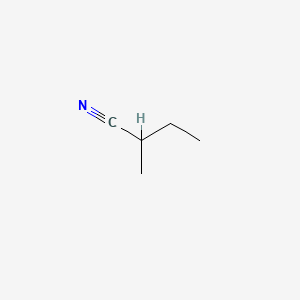 Chemical structure of 2-Methylbutyronitrile