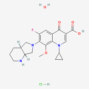 Chemical structure of Moxifloxacin Hydrochloride Monohydrate
