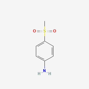 Chemical structure of 4-(Methylsulfonyl)aniline