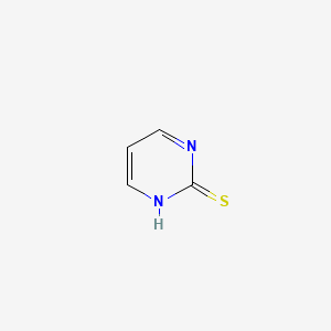 Chemical structure of 2-Mercaptopyrimidine