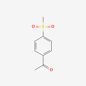 Chemical structure of 4'-(Methylsulfonyl)acetophenone