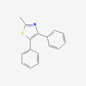 Chemical structure of 2-Methyl-4,5-diphenylthiazole