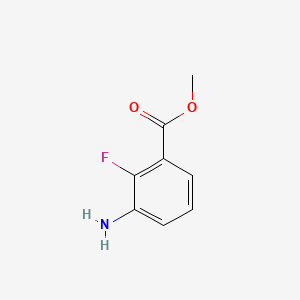 Chemical structure of Methyl 3-Amino-2-fluorobenzoate