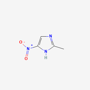 Chemical structure of 2-Methyl-4(5)-nitroimidazole