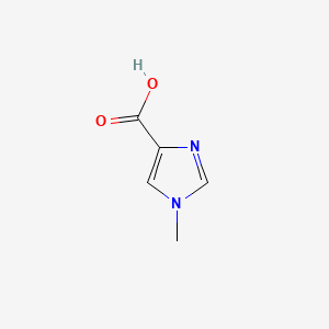 Chemical structure of 1-Methyl-4-imidazolecarboxylic Acid