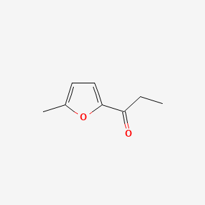 Chemical structure of 2-Methyl-5-propionylfuran