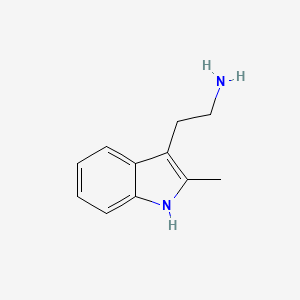 Chemical structure of 2-Methyltryptamine