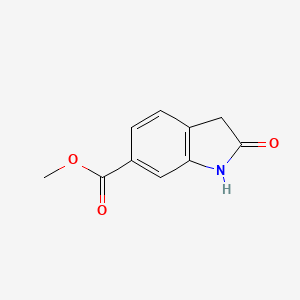 Chemical structure of Methyl 2-Oxoindoline-6-carboxylate