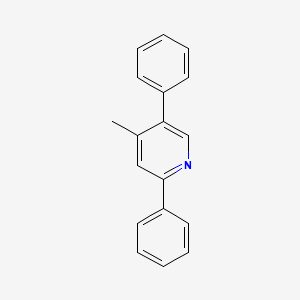 Chemical structure of 4-Methyl-2,5-diphenylpyridine