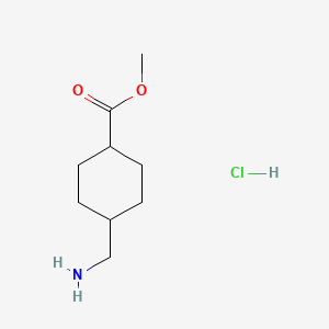 Chemical structure of Methyl trans-4-(Aminomethyl)cyclohexanecarboxylate Hydrochloride