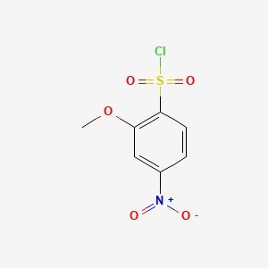 Chemical structure of 2-Methoxy-4-nitrobenzenesulfonyl Chloride